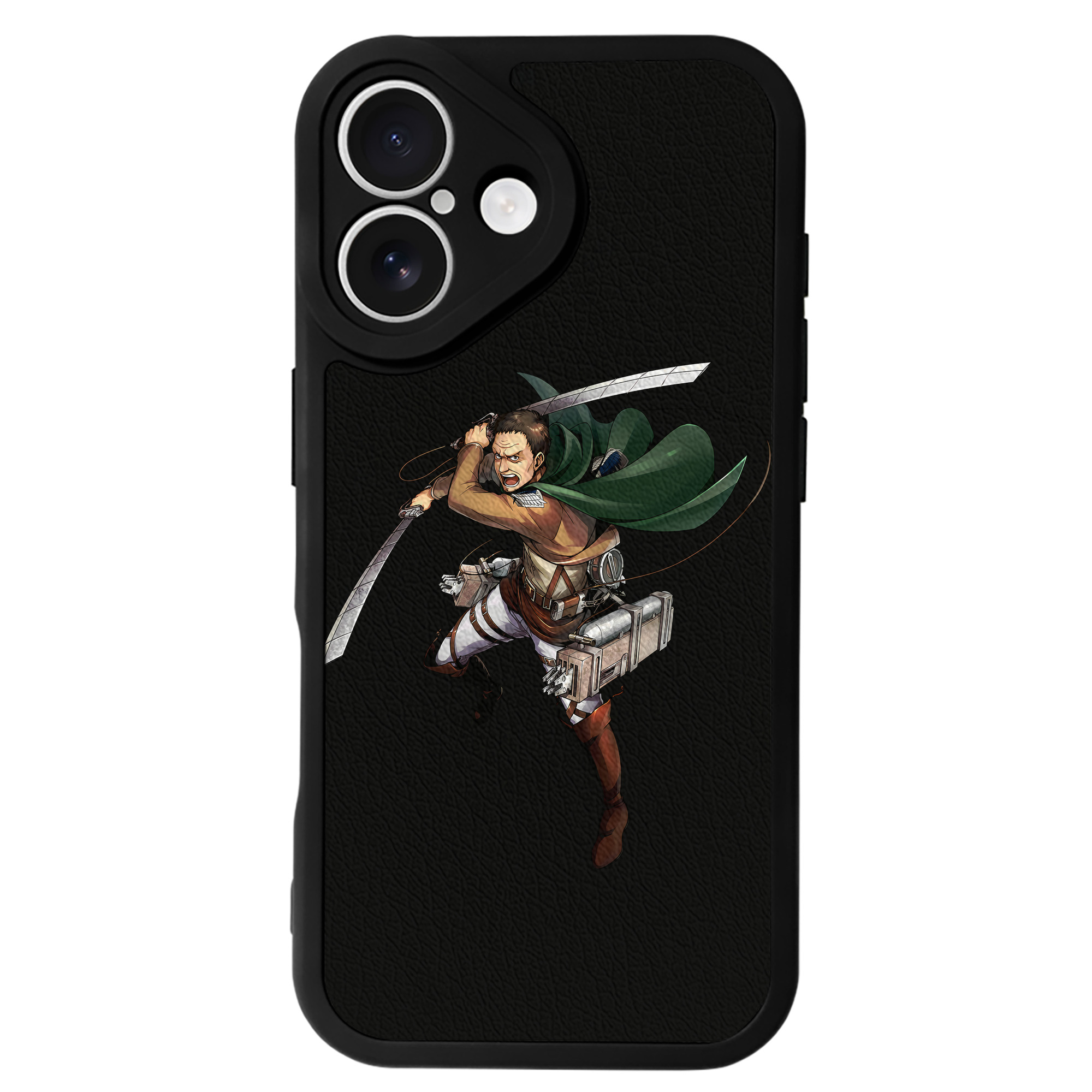 （画像用） 進撃の巨人 Attack on Titan 【iPhone 16シリーズ対応】シリコンスマホケース（レザー調） 材質：シリコン